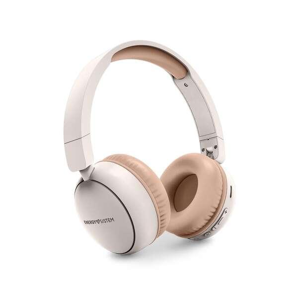 Cuffie Bluetooth Energy Sistem con Radio FM - 100% Plastica Riciclata - Lettore MP3 e MicroSD - Colore Bianco