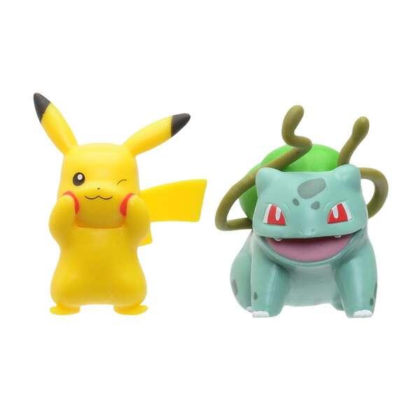 Jazwares Confezione Casuale di 2 Figure Pokemon Battle da 5 cm o 1 Figura da 8 cm - Figura da Collezione