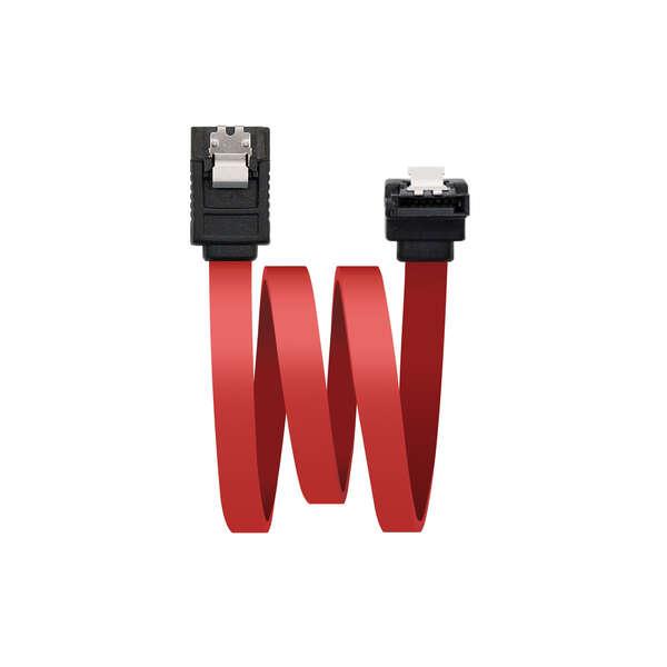 Nanocable 10.18.0301 cavo SATA 0,5 m Nero, Rosso