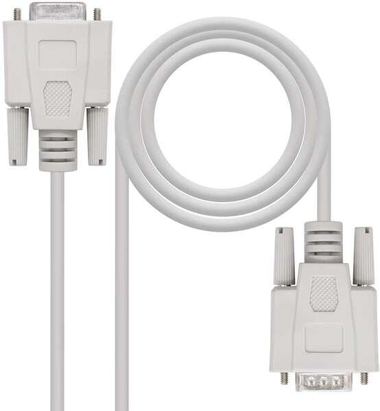 Nanocable 10.14.0203 cavo seriale Beige 3 m DB9