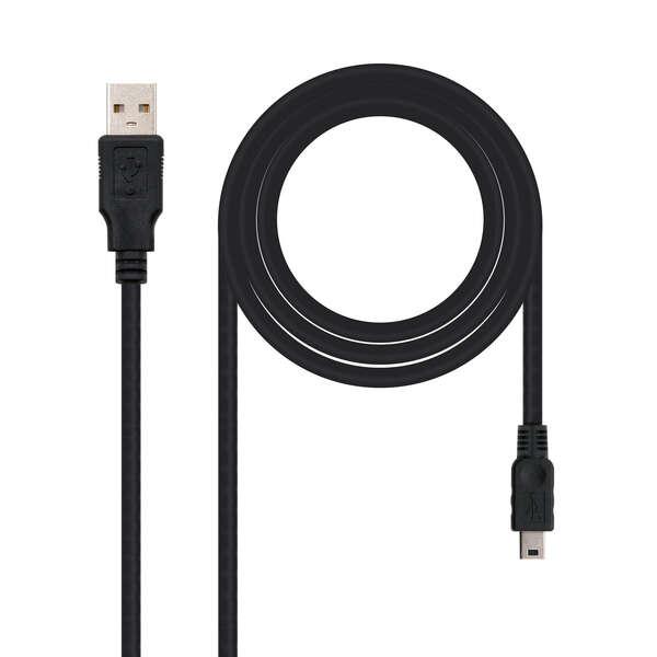 Nanocable 10.01.0400 cavo USB 05 m USB 2.0 USB A Mini-USB B Nero