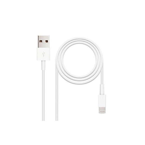 Nanocable 10.10.0401 cavo Lightning 1 m Bianco