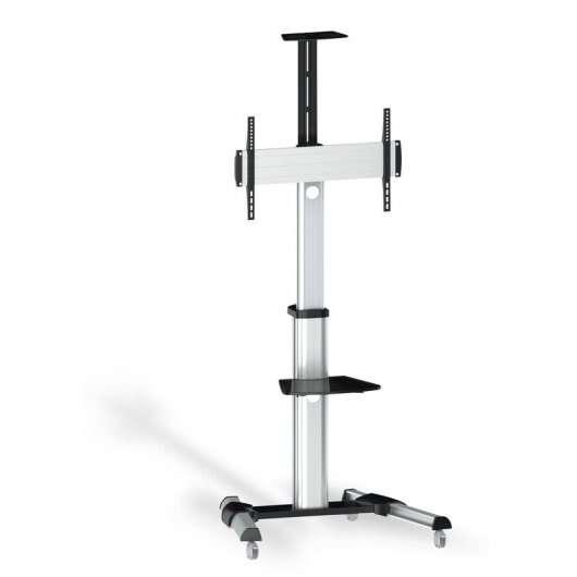 TooQ FS1870M-B Supporto per display espositivi 94 cm (37") Nero Argento