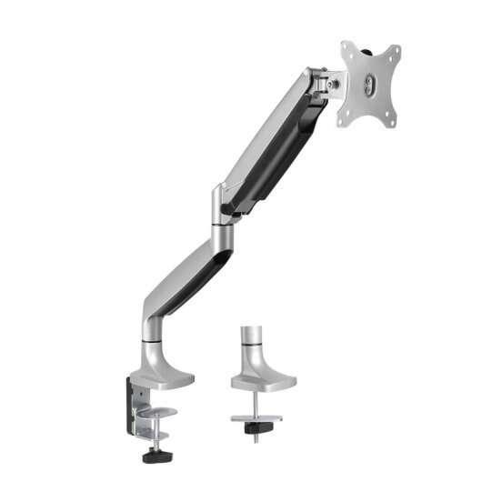 TooQ DB3032TNR-S supporto da tavolo per Tv a schermo piatto 813 cm (32") Argento Scrivania