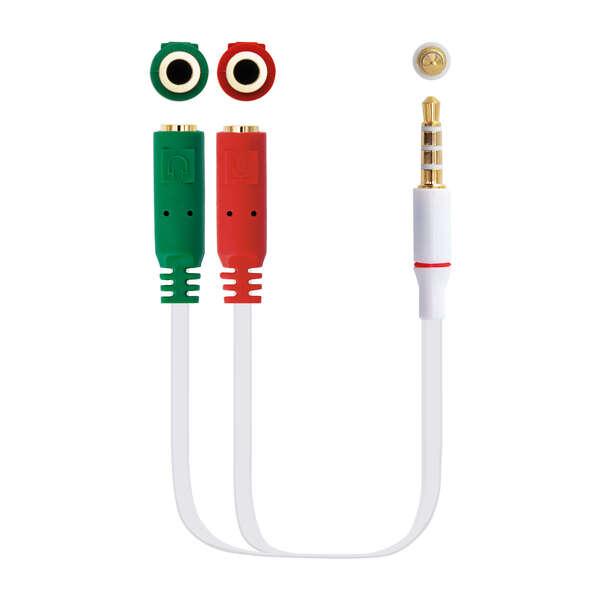Nanocable 10.24.1201 cavo audio 02 m 3.5mm 2 x 3.5mm Bianco