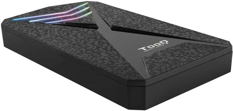 TooQ TQE-2550RGB contenitore di unità di archiviazione Box esterno HDD/SSD Nero 2.5"