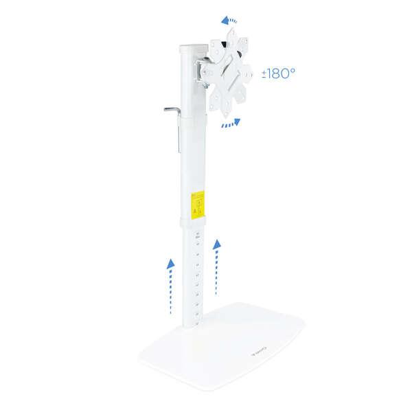 TooQ DB1127TN-W supporto da tavolo per Tv a schermo piatto 686 cm (27") Bianco Scrivania