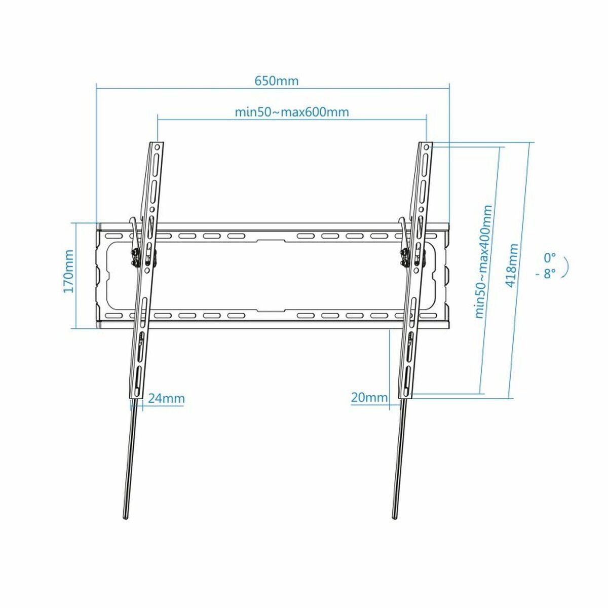Tooq LP1081T-B supporto a parete incl. schermi 37-80"