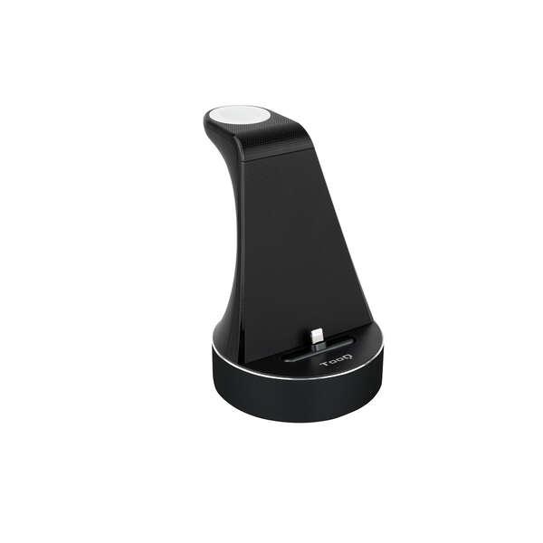 TooQ TQCD02L Caricabatterie per dispositivi mobili Smartphone Orologio intelligente Nero USB Carica wireless Ricarica rapida In