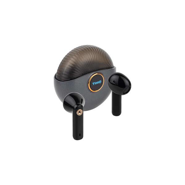 TooQ Snail Auricolare Wireless In-ear Musica e Chiamate Bluetooth Nero Grigio