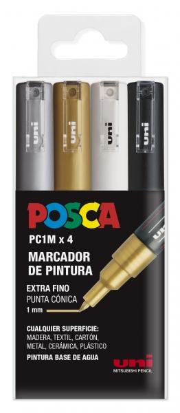 Uni Posca Marcatore a Base di Acqua - PC1M/4C Set GSWB 07 mm