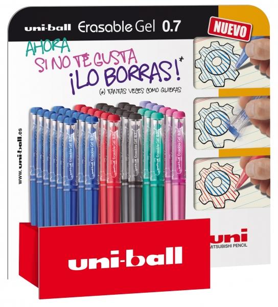 Uni-ball Gel Cancellabile -UF-222/3D EXPOSITOR 07mm