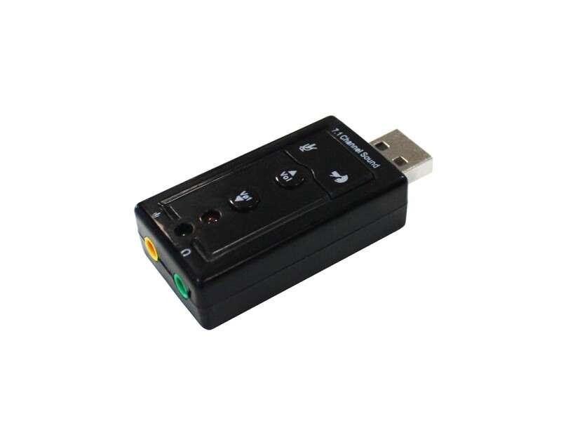 Scheda audio circa 7.1 USB - microfono e ingresso degli altoparlanti