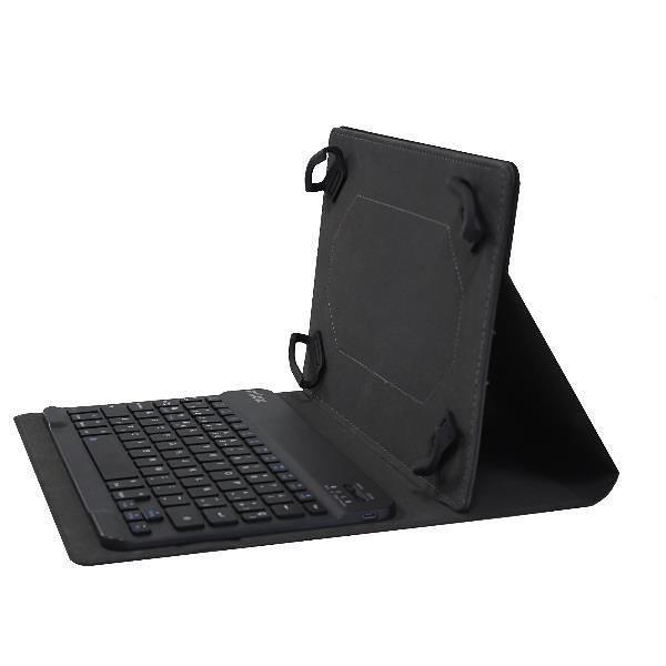 Nilox Universal Tablet Fund fino a 10,5 con tastiera Bluetooth - tastiera rimovibile - chiusura a patta - colore nero