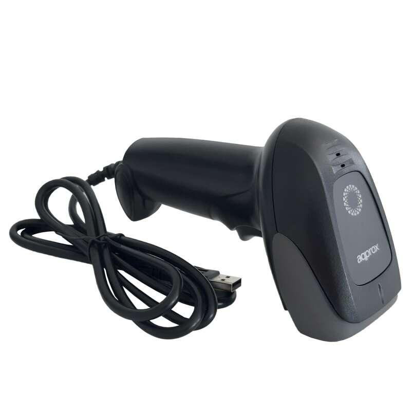 Lettore di codici a barre USB circa 1D - Indicatore LED Segnale acustico - Velocit 300 volte al secondo - Colore nero