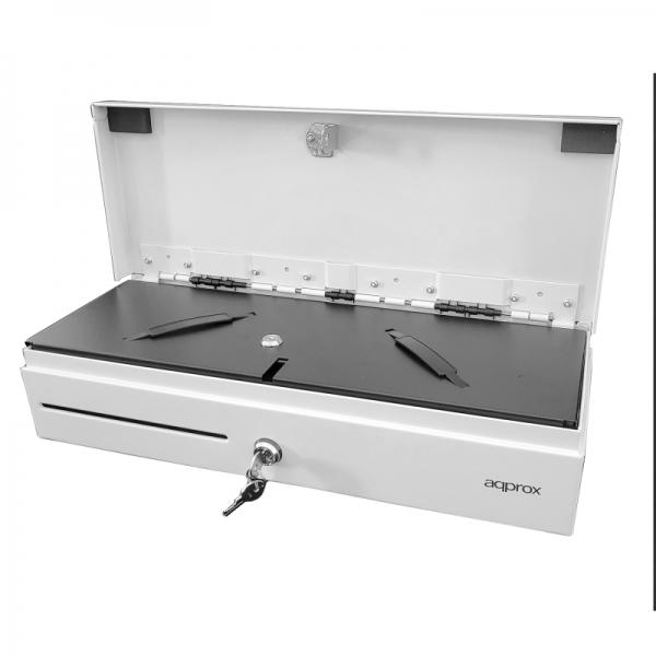 L'APPCASH02FLIPTOPWH è un cassetto portadenaro compatto perfetto per tutti i tipi di esercizi e punti vendita. Progettato per