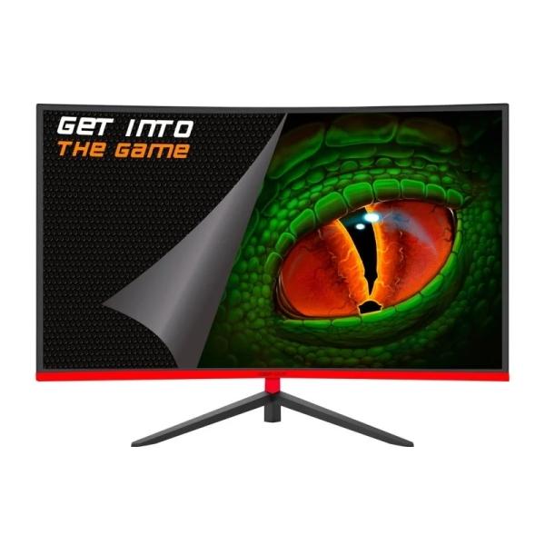 KeepOut Monitor Gaming LED 27" Curvo FullHD 1080p 240Hz - Risposta 1ms - 169 - Angolo di visione 178 - Altavoces Traseros - HDM