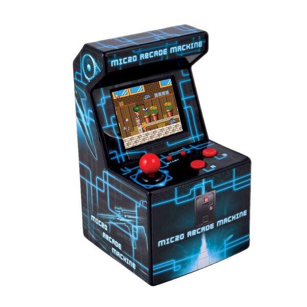 FR-TEC Mini Ital Arcade Machine - Schermo TFT da 25" - 250 giochi retr - Alimentato da 3 batterie AA - Volume regolabile - Misu