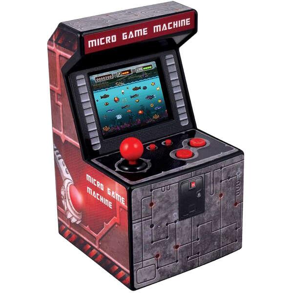 FR-TEC Mini Ital Arcade Machine - Schermo TFT da 25" - 240 giochi retr - Alimentato da 3 batterie AA - Volume regolabile - Misu