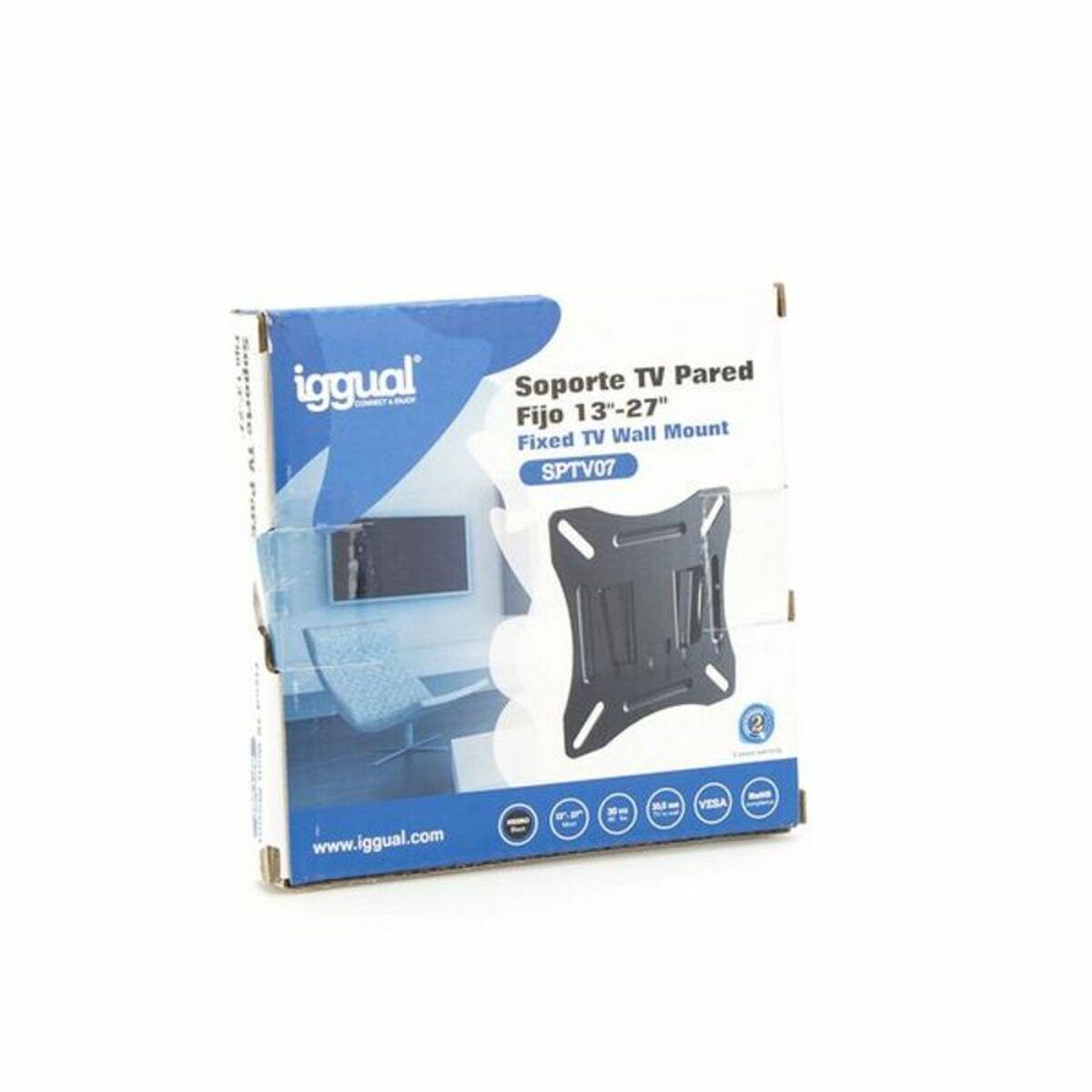 iggual SPTV07 Porta TV 13-27" 30Kg Fisso a Parete