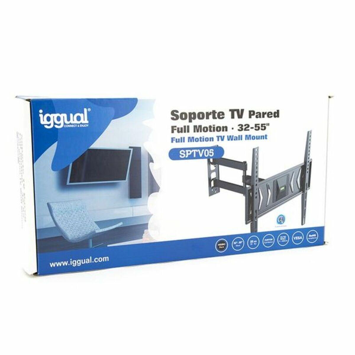 iggual SPTV05 Porta TV 32"-55" 35Kg da parete Completo