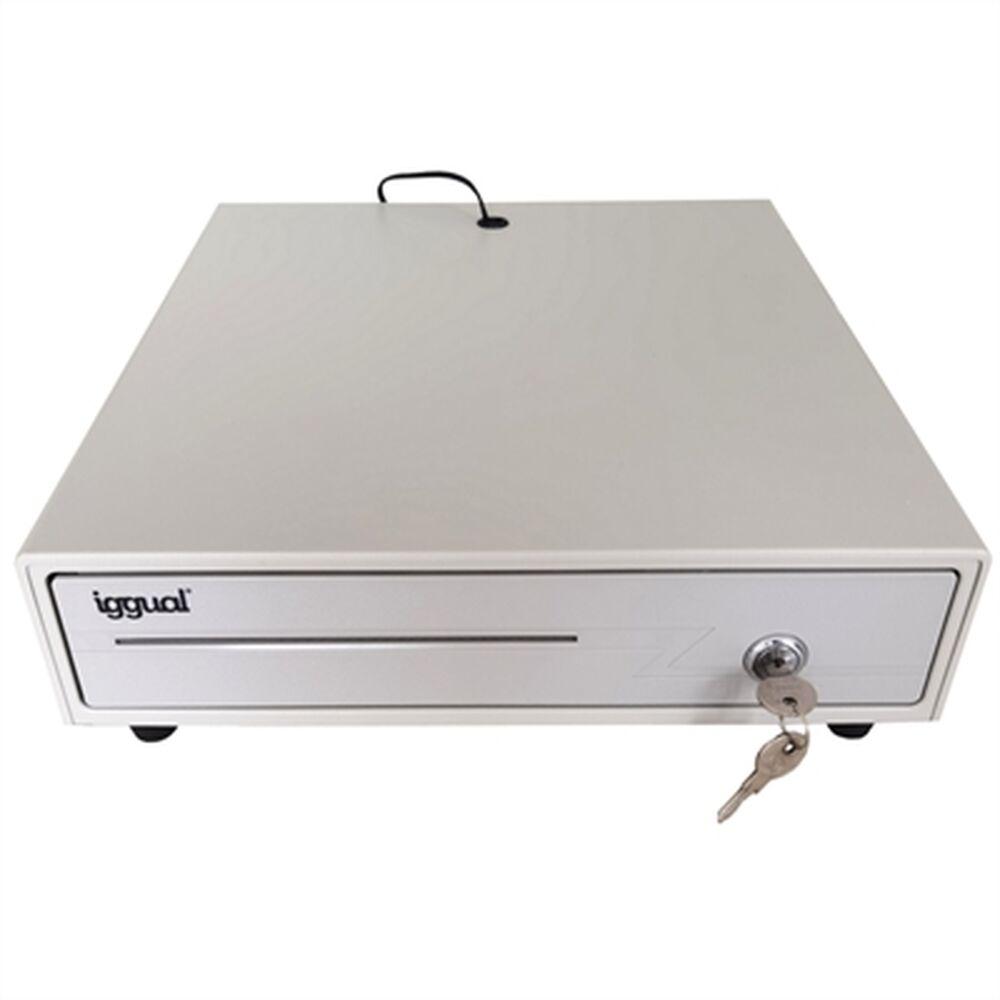 Cassetto portadenaro iggual IRON-10W 38cm 4+6 bianco