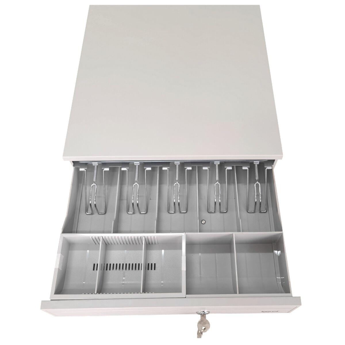 Cassetto portadenaro iggual IRON-30W 42cm 5+5 bianco