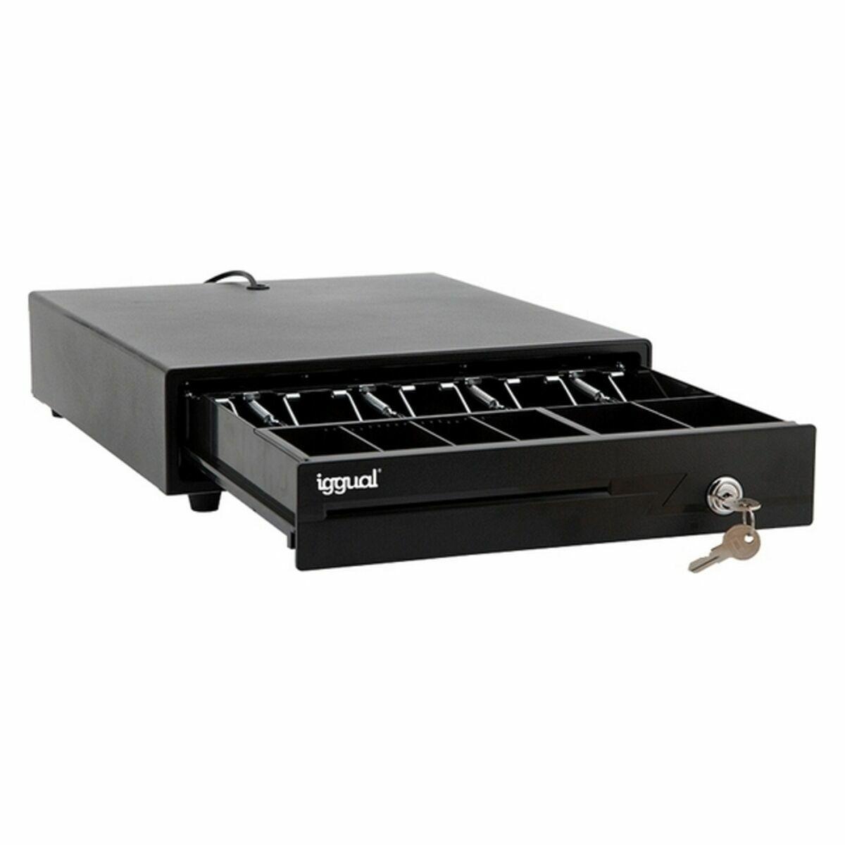 Cassetto contanti iggual IRON-10 38 cm 4+6 nero