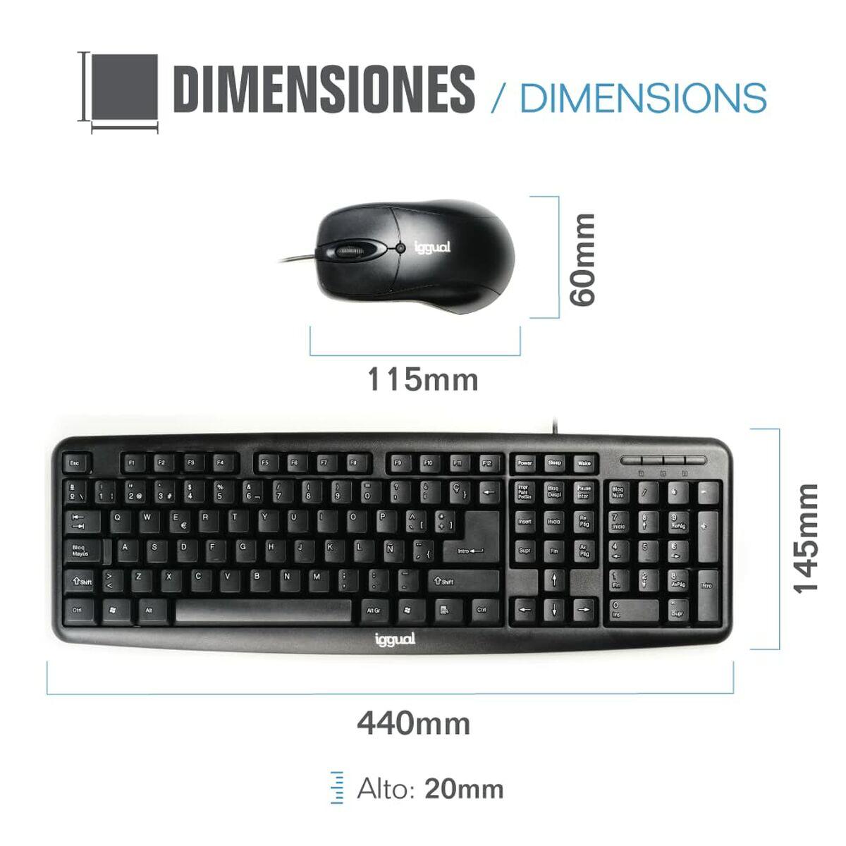stesso kit tastiera e mouse COM-CK-BASIC nero