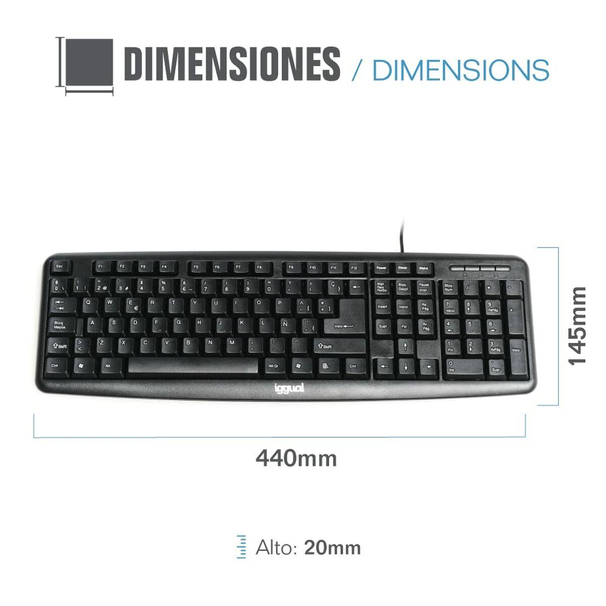 uguale Tastiera standard CK-BASIC-105T nera