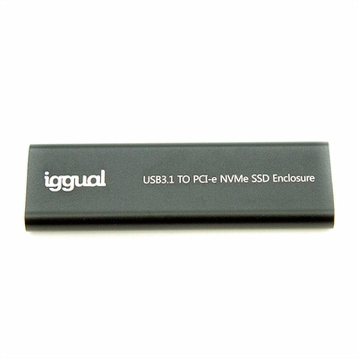 Custodia esterna iggual USB-C 3.1 SSD M.2 NVMe e SATA