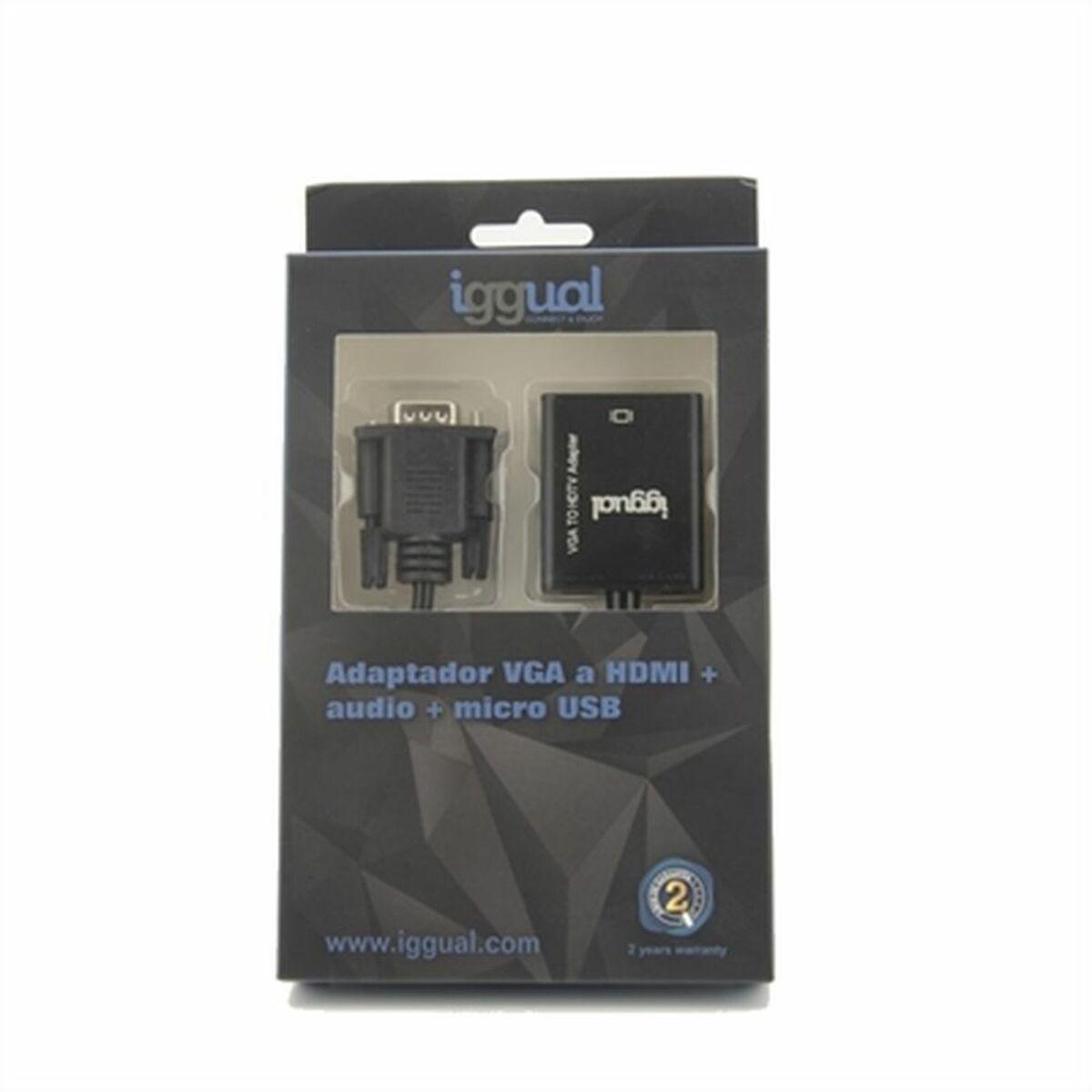 stesso adattatore VGA a HDMI + audio + microUSB