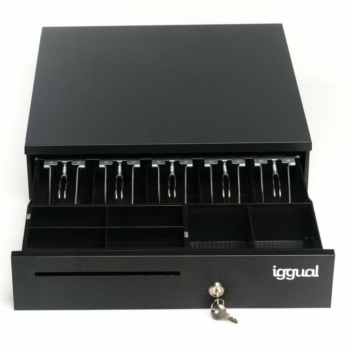 iggual IRON-35 Cassetto contanti 42 cm 5+6 nero