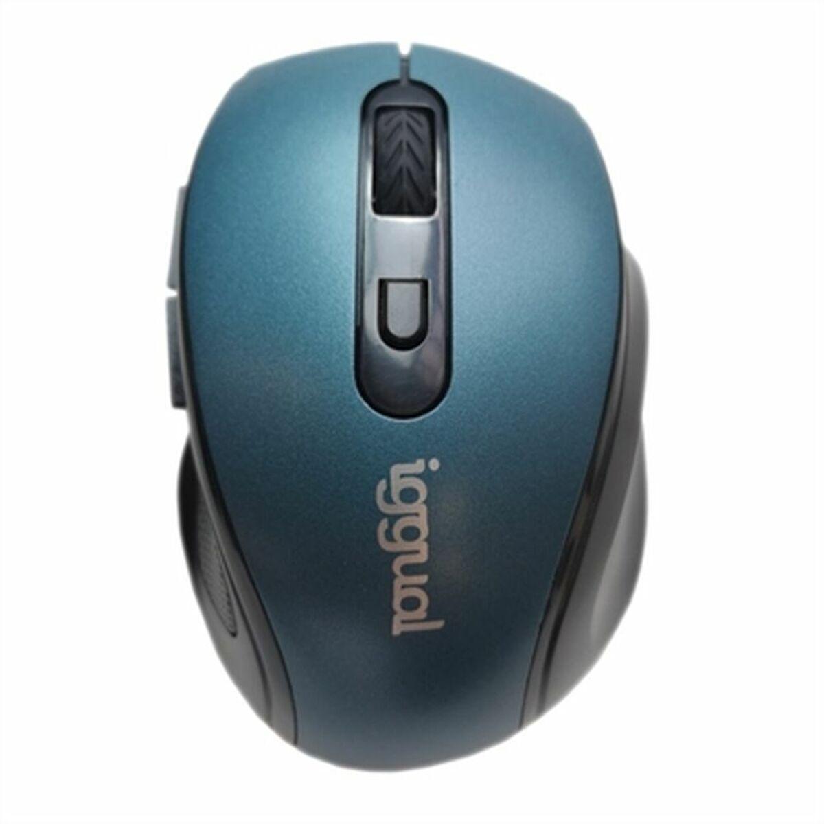 iggual Mouse wireless ERGONOMIC-M-1600DPI blu