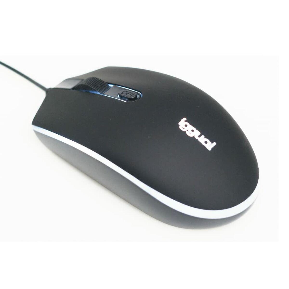 stesso Mouse ottico COM-LED-1600DPI nero