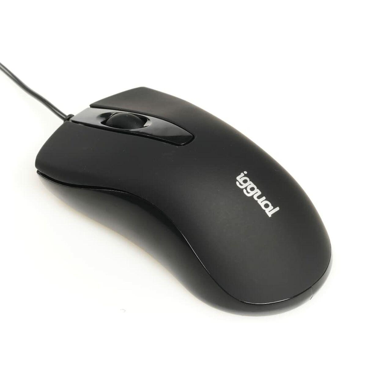 uguale COM-BUSINESS-1200DPI mouse ottico nero