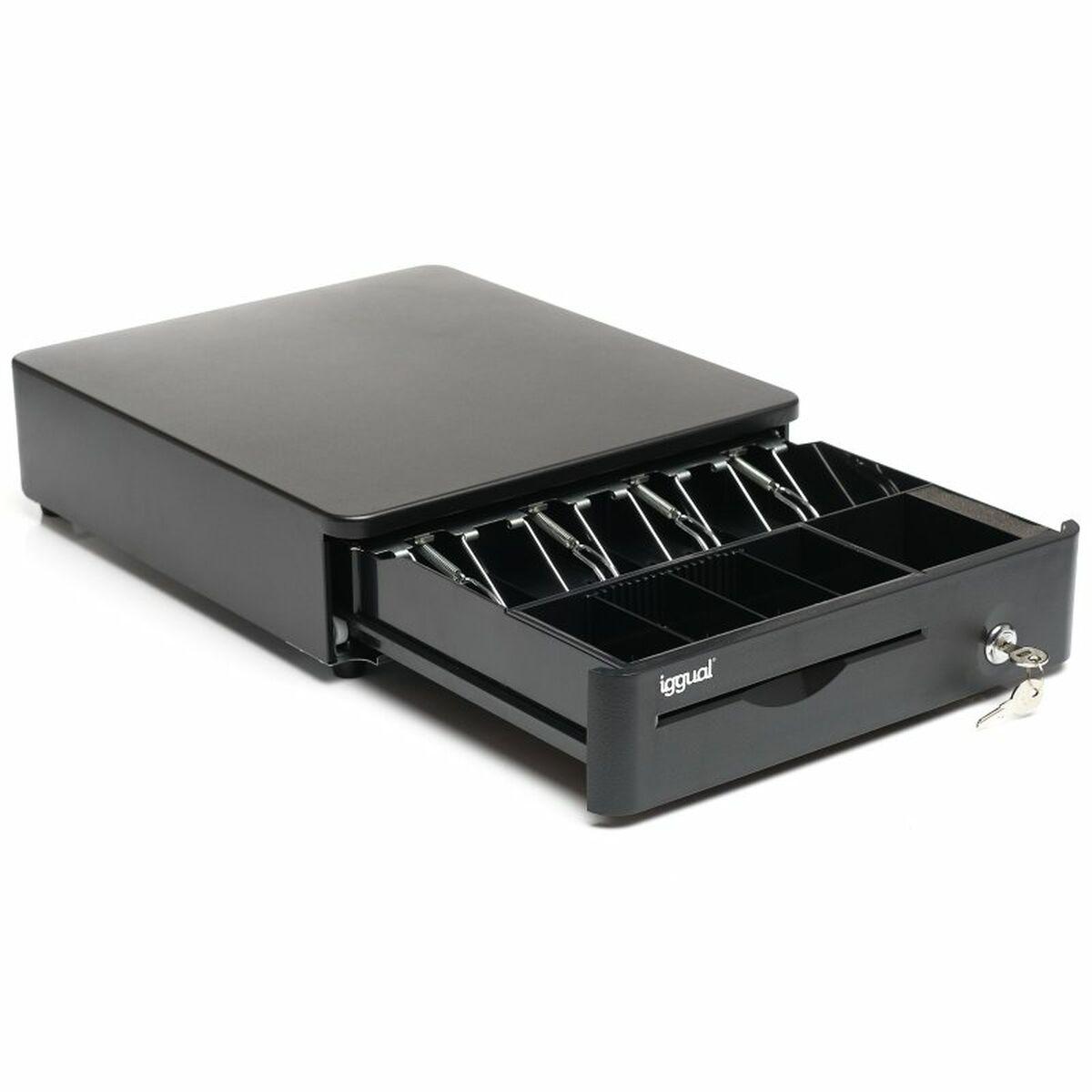 Cassetto contanti iggual IRON-10R 38 cm 4+5 nero