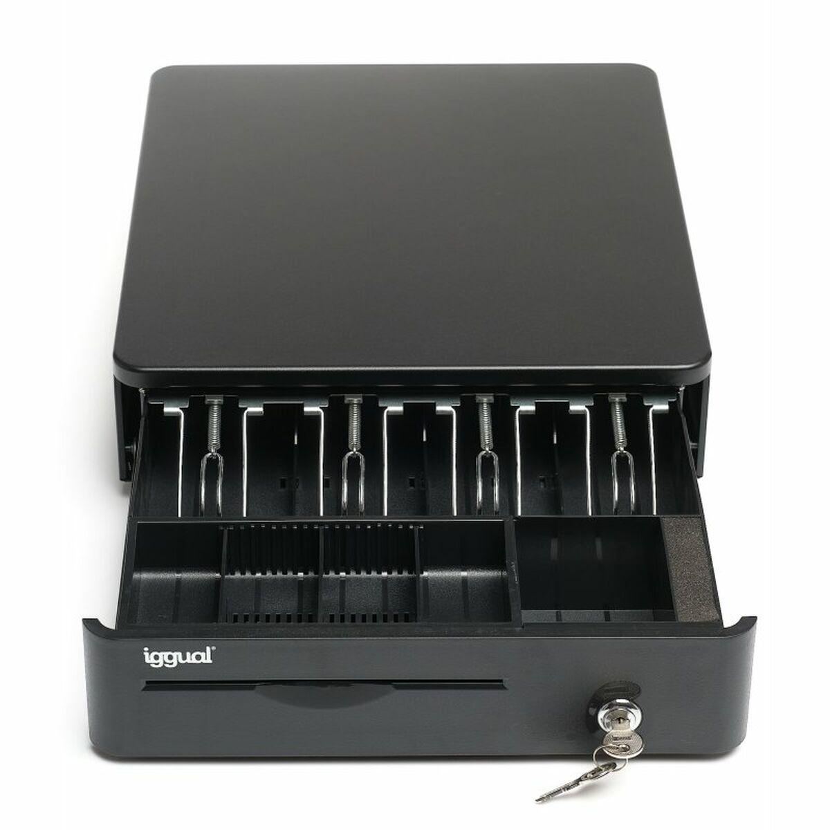 Cassetto contanti iggual IRON-10R 38 cm 4+5 nero