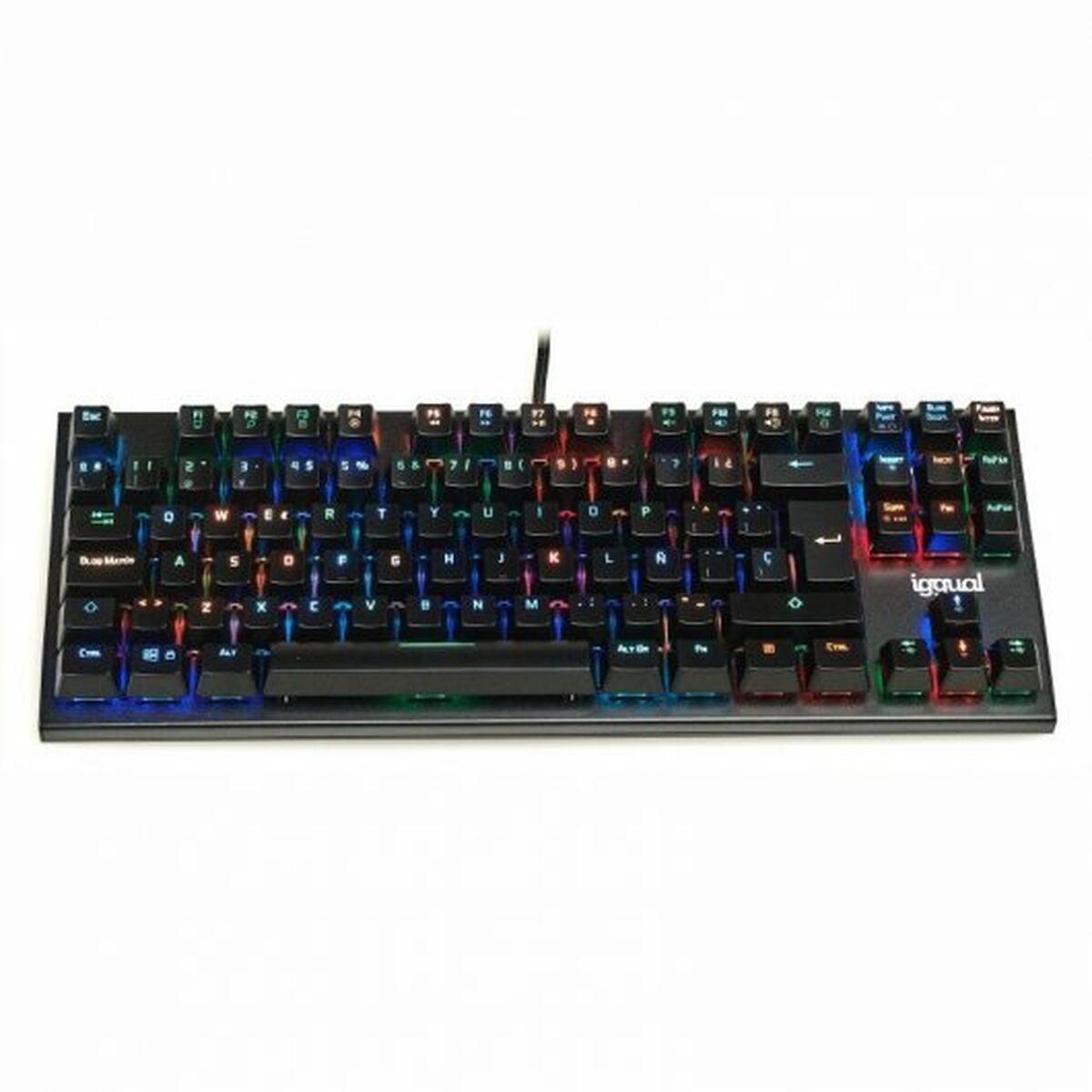Tastiera gaming meccanica iggual TKL ONYX RGB nera
