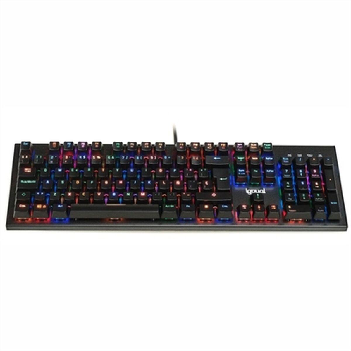Tastiera gaming meccanica iggual OBSIDIAN RGB nera