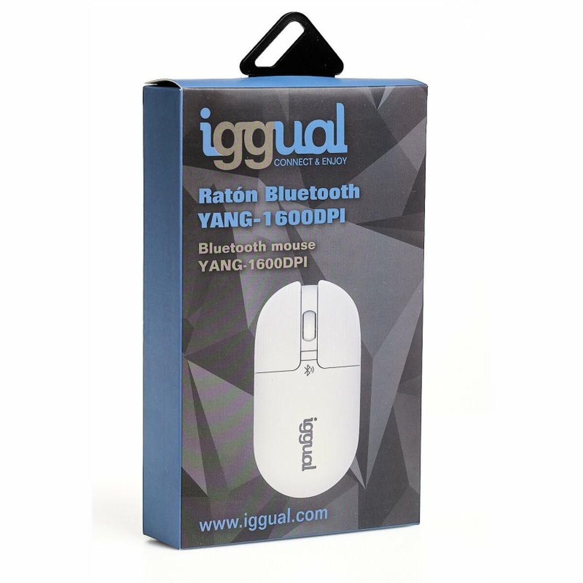 Mouse Bluetooth iggual YANG-1600DPI bianco