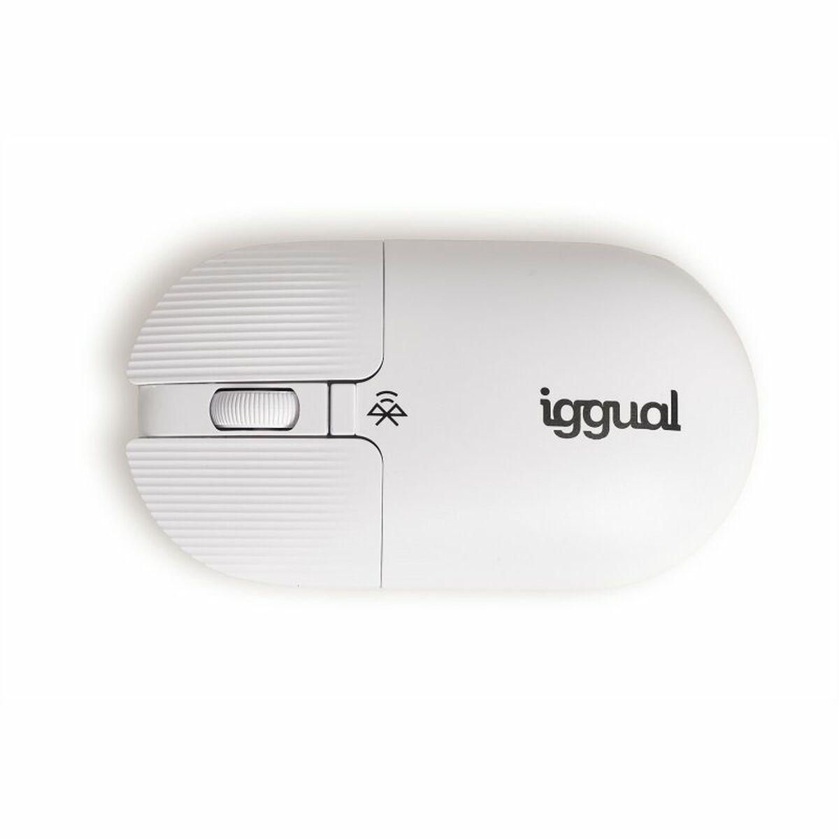 Mouse Bluetooth iggual YANG-1600DPI bianco