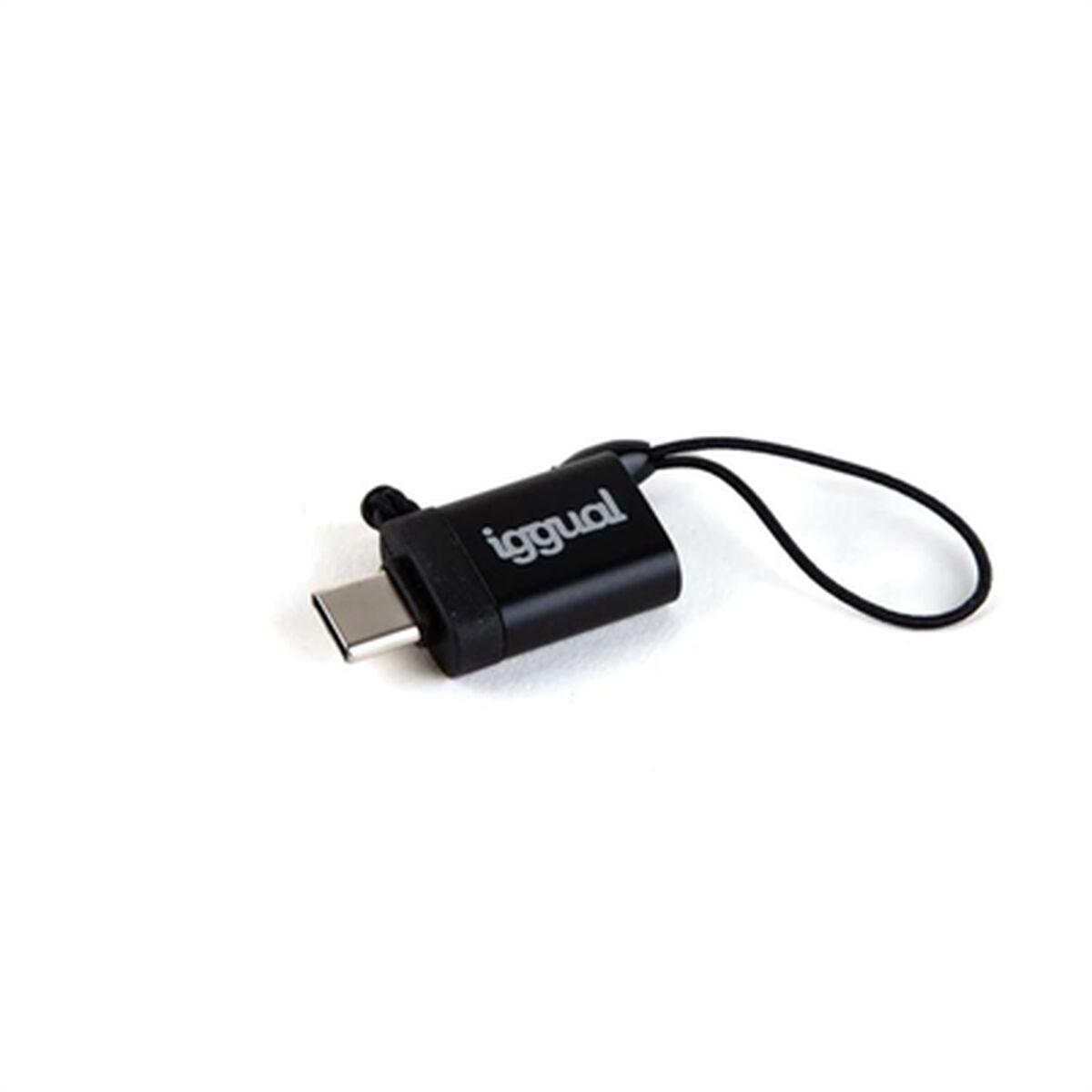 Adattatore USB OTG iggual da tipo C a USB-A 3.1 nero