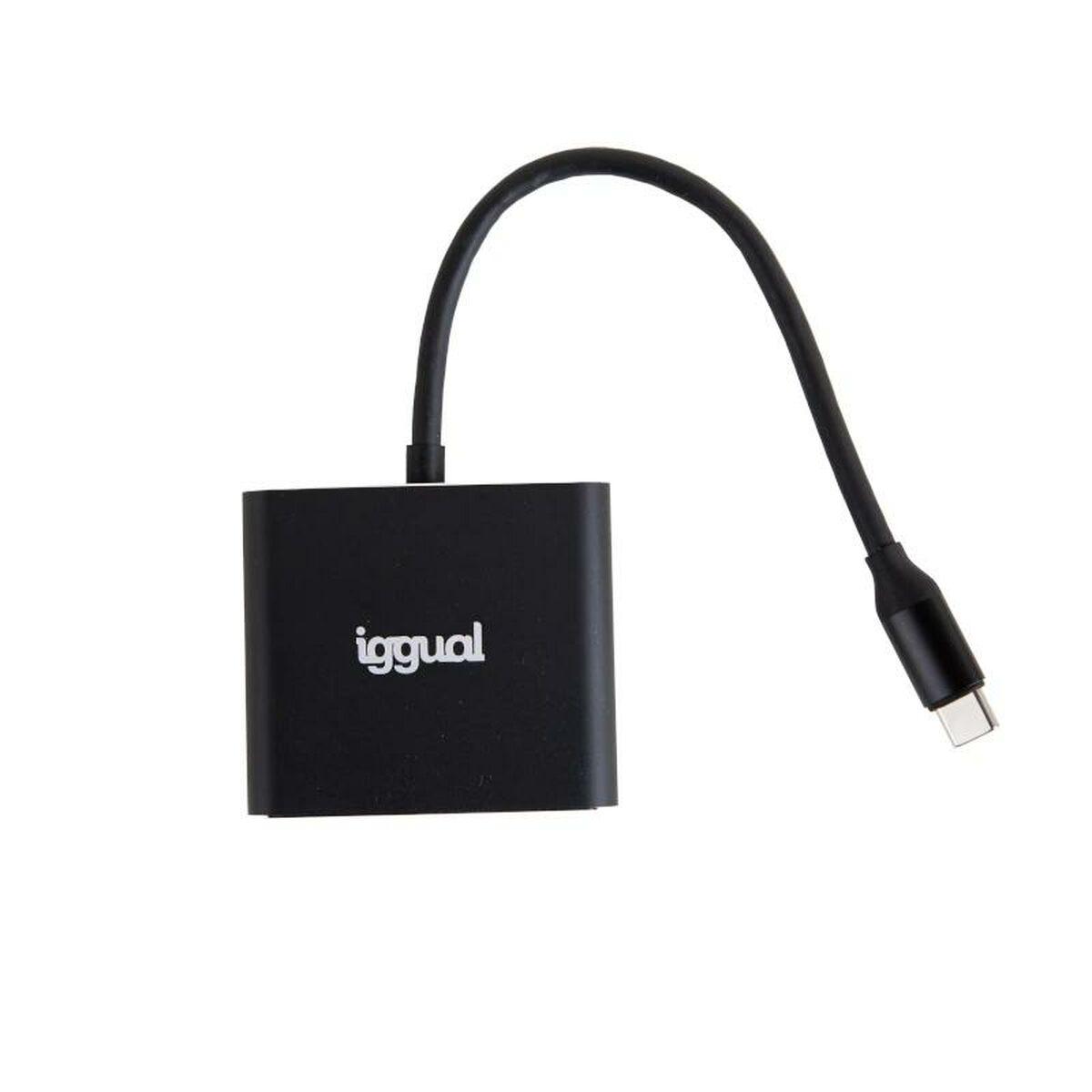 iggual Hub Tipo C 3 in 1 HDMI USB3.0 PD100W