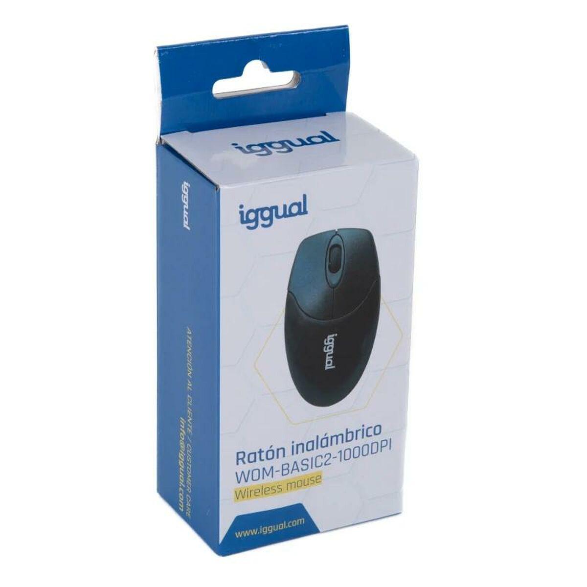 iggual Mouse wireless WOM-BASIC2-1000DPI nero