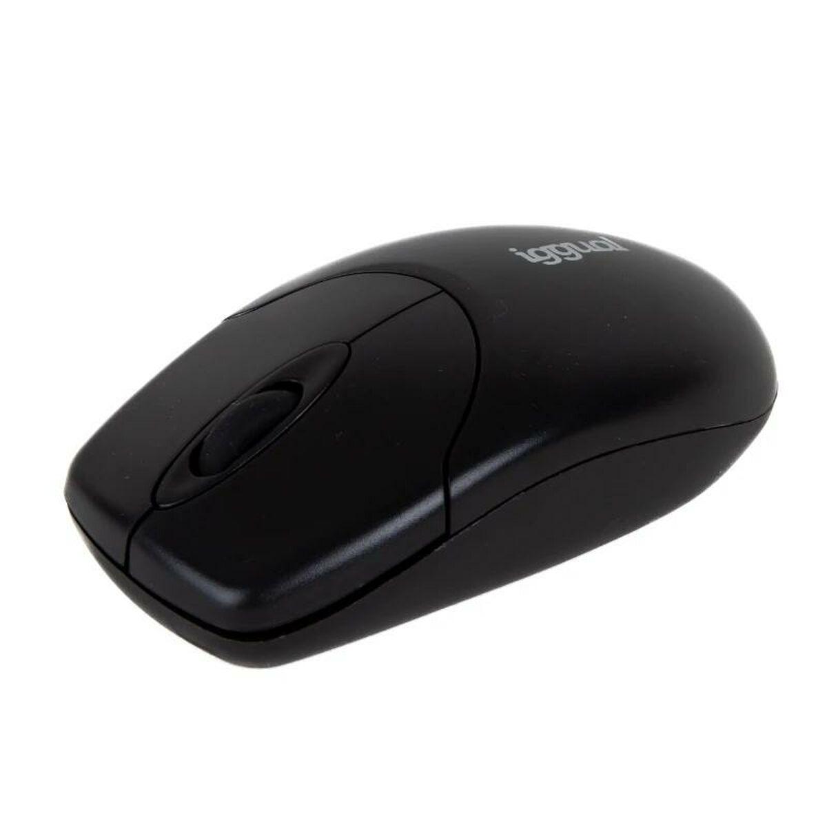iggual Mouse wireless WOM-BASIC2-1000DPI nero