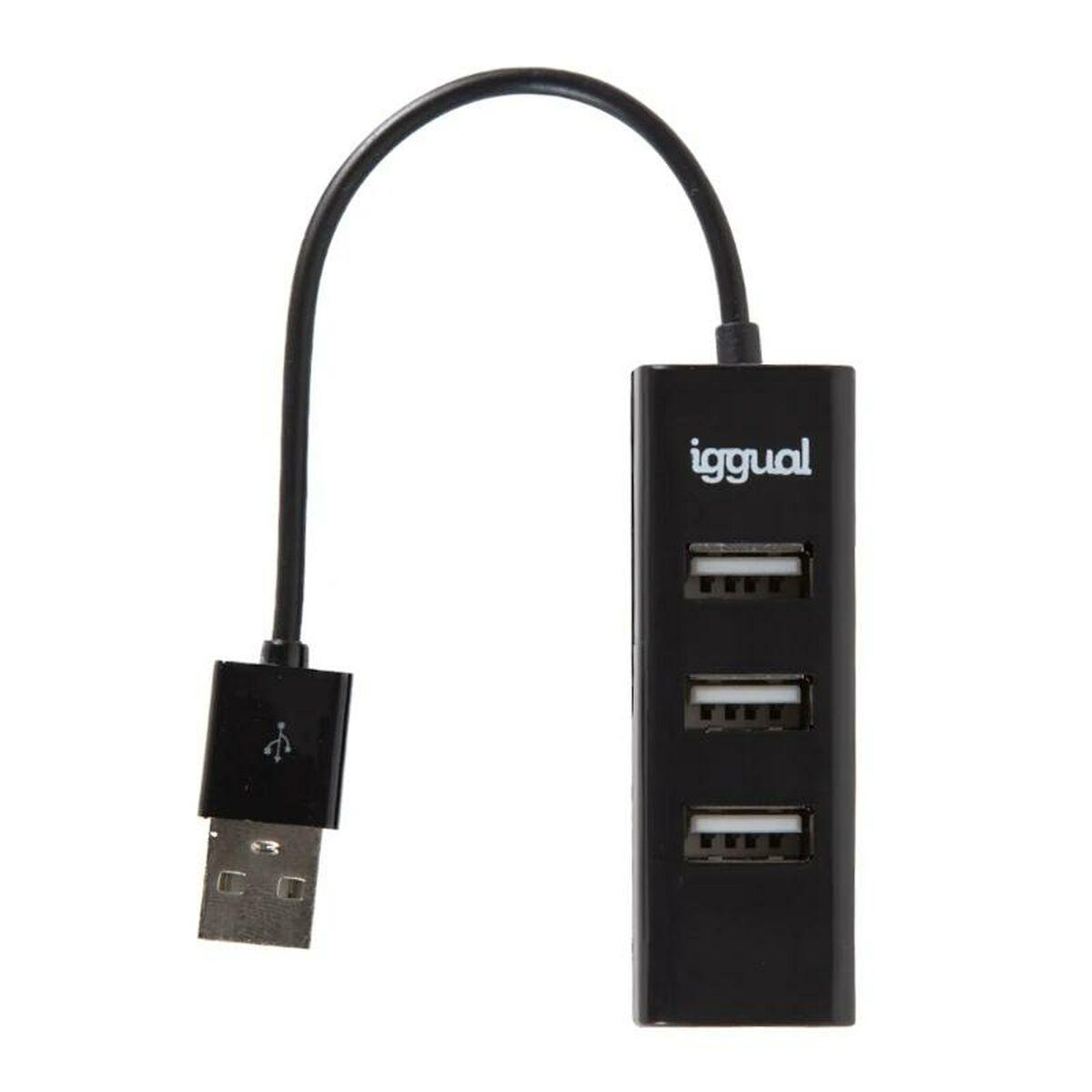 iggual Hub USB 2.0 x 4 porte HUB-A-4p