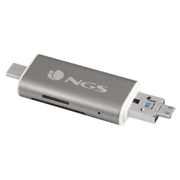 LECTEUR DE CARTES EXTERNE NGS ALLYREADER USB 2.0 TYPE A C MICRO B