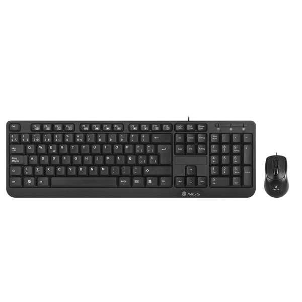 PACK 2EN1 (CLAVIER/SOURIS) NGS COCOA (NOIR)