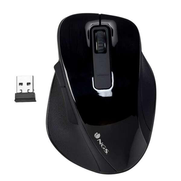 NGS MOUSE WIRELESS OTTICO 5 TASTI CON RICEVITORE NANO USB 800/1200/1600 dpi